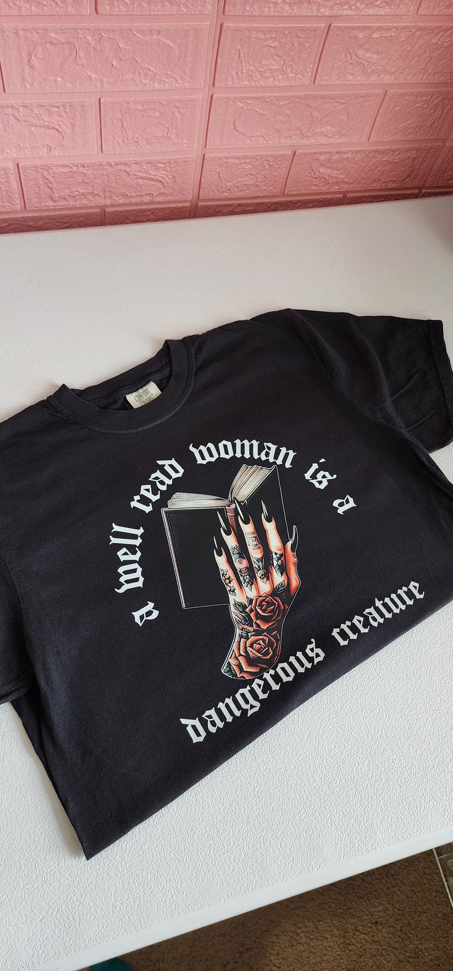 A Well Read Woman Black Tshirt