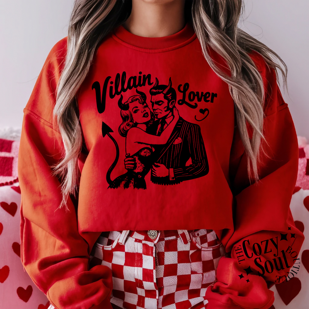 Villain Lover Red Sweatshirt