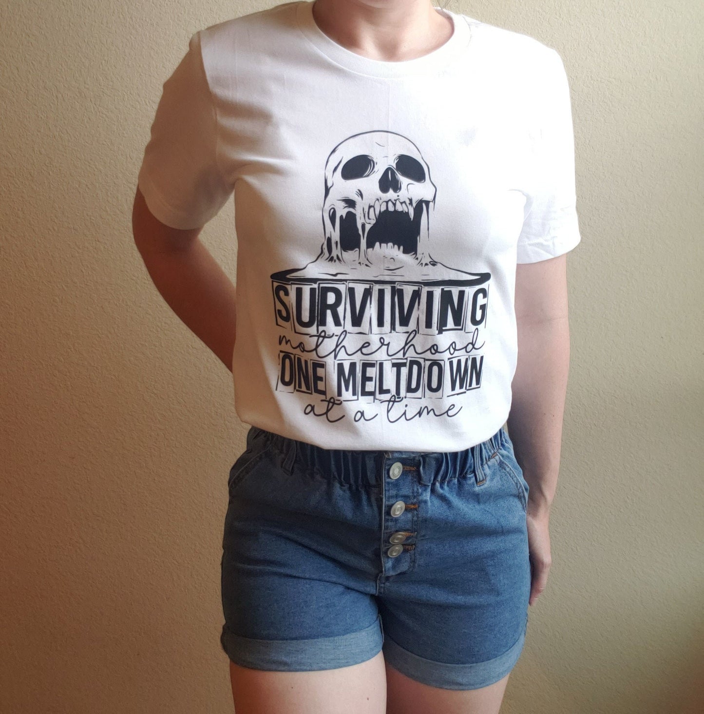 Motherhood One Meltdown At A Time Tee