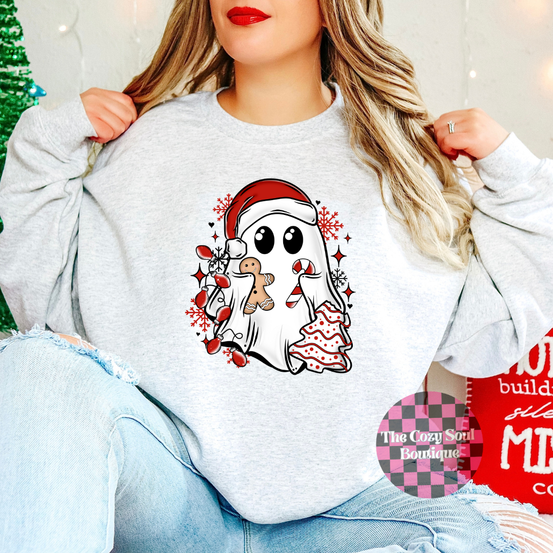 Christmas Snack Ghost Sweater