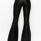 Black Leather Flares