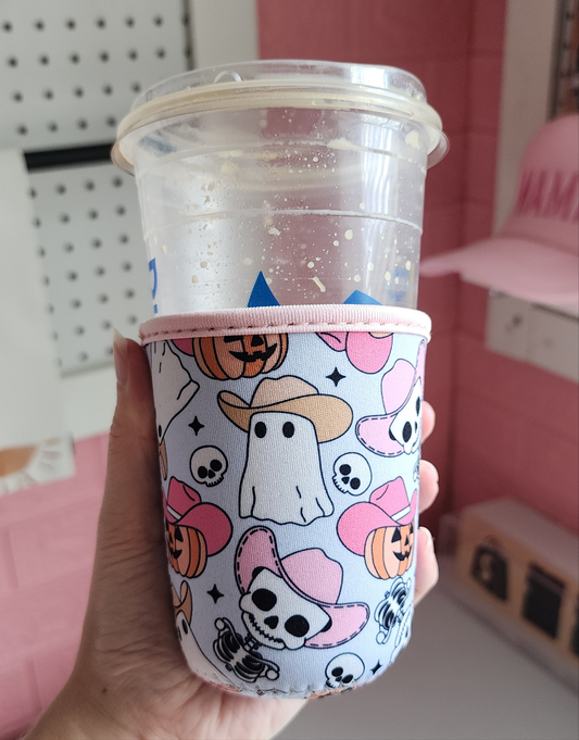 Cowboy Ghost Iced Coffee Sleeve