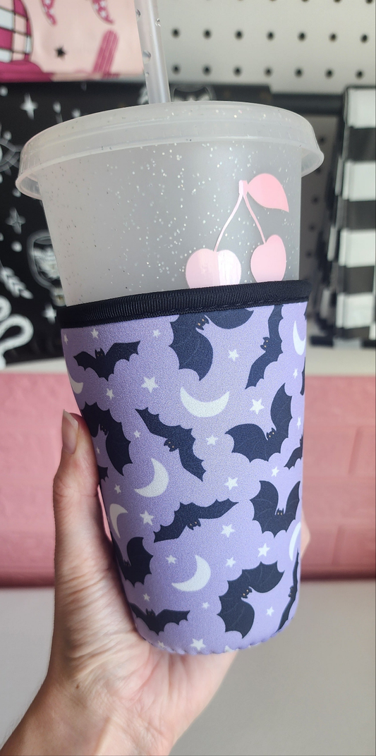 Purple Bat Drink Sleeve