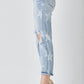 Star Patterned Risen Jeans