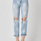 Star Patterned Risen Jeans